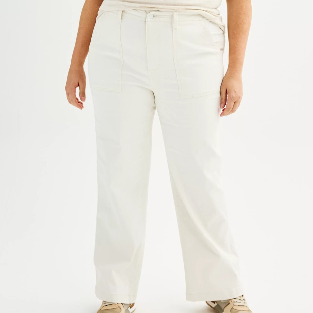 🤍Sonoma Goods for Life High Rise Wide Leg Plus Size Pants🤍